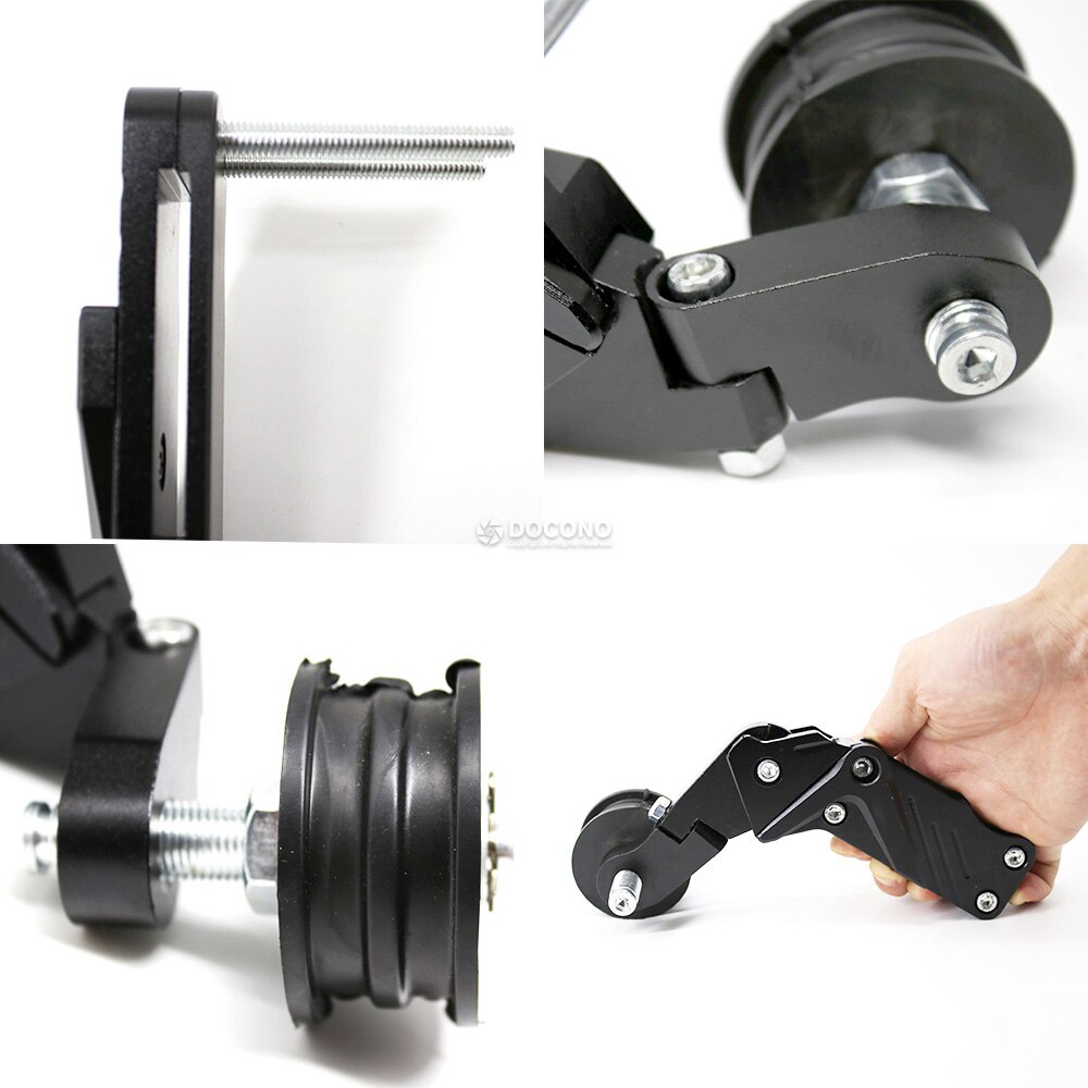 Rodillo tensor de cadena de ajuste Universal de aluminio para YAMAHA XSR 700 YS 250 CYGNUS GT ZY125T YBR 125Z XJ6 DIVERSION F, ETC.