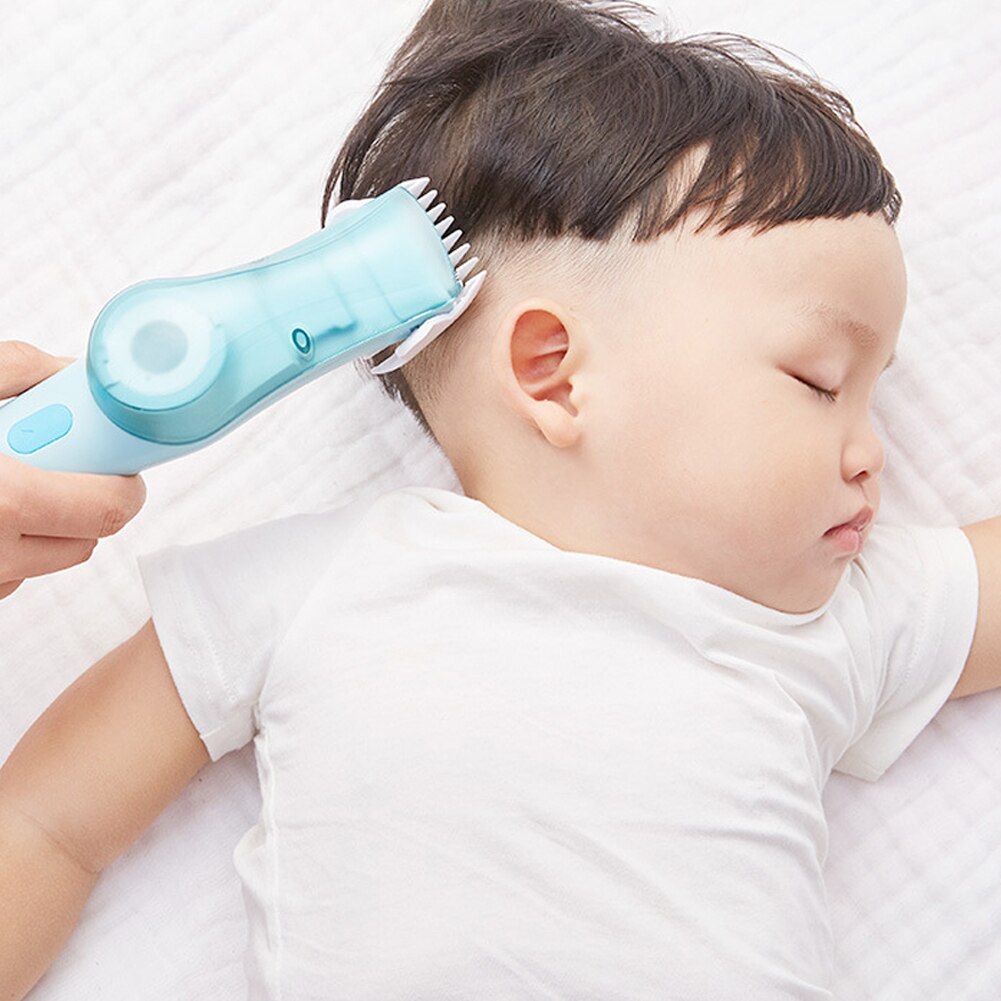 Cordless Toddler IPX7 Waterproof Salon Home Ultra Quiet Trimmer Rechargeable Baby Hair Clippers Kit Safety ABS