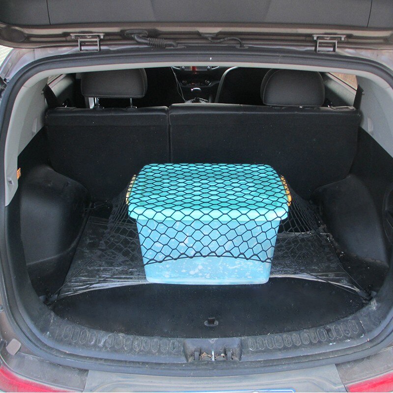 100*70cm Car Van Trunk Luggage Storage Net Cargo Net RV Camper Trailer Nylon Elastic Mesh Tidy Trunk Organiser Accessories