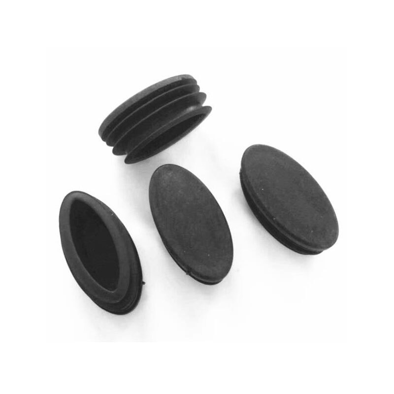 8 Stuks Plastic Ovale Buis Insert Plug Pijp Gat Cover Antislip Tafel Stoel Bureau Been Cap Protector Floor meubels Leveling Voeten Pad