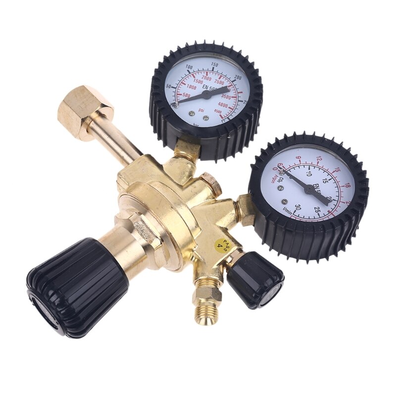 CO2 Argon Stikstof Drukverlagende Regulator Shockproof Mag/Mig Lassen Drukregelaar W21.8 Draad