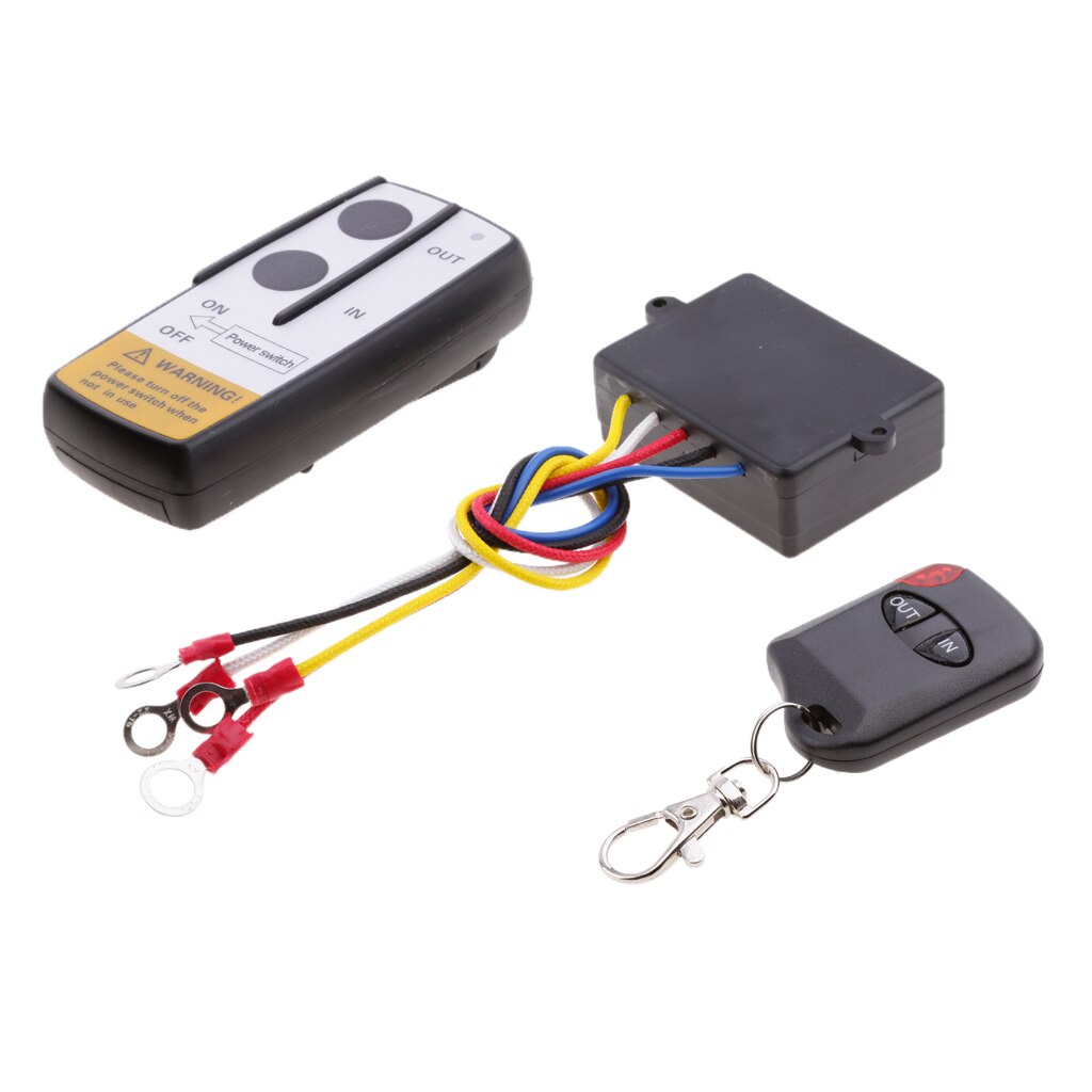 Universal 12V Wireless Winch Remote Control Kit Switch Handset For ATV SUV