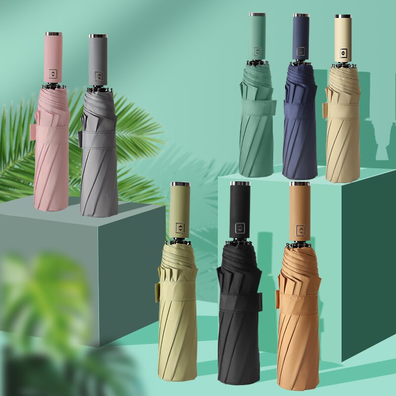 Ultralight Academy Vintage Draagbare Paraplu Mannen Winddicht Automatische Parasol Paraplu Regen Vrouwen Paraguas Mujer Ambrella BW50YS