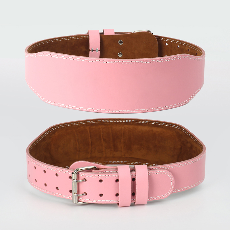 Gewichthebergürtel für Frauen, 10,5 cm Breite, Fitnessstudio, Fitness, Kniebeugengürtel, Rückenstütze, Powerlifting, überqueren-Ausbildung, Trainingsgürtel, Rosa: M