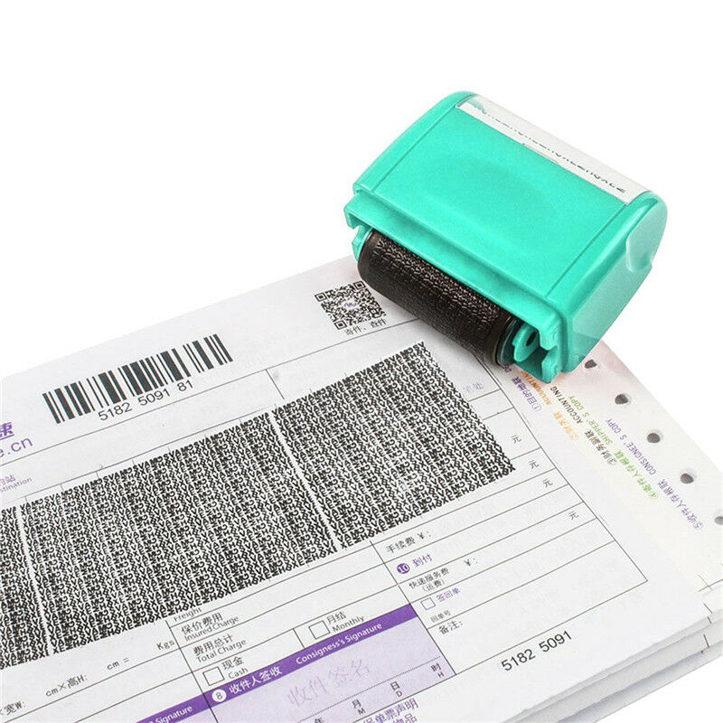 Identity Privacy Protection Roller Stamp ID guard Portable Information Coverage Messy Code Data Protector Security Seal