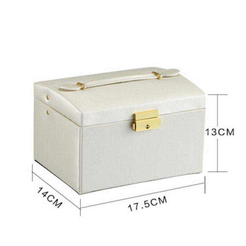 PU Schmuck Organizer box make-up Organizer Armbänder Ohrring & Ring sarg verpackung fall box Halskette container mädchen