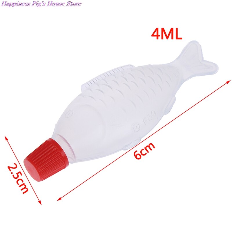 10 pièces en forme de poisson 4ml bouteille de Sauce soja jetable boule de riz/Sashimi/bouteille de Sushi bouteille de vinaigre
