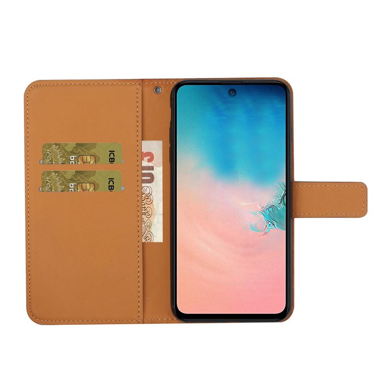Voor Samsung A31 Case Lederen Portemonnee Op Voor Coque Samsung Galaxy A31 SM-A315F Een 31 Flip Stand Bloemen Reliëf Telefoon cover Etui