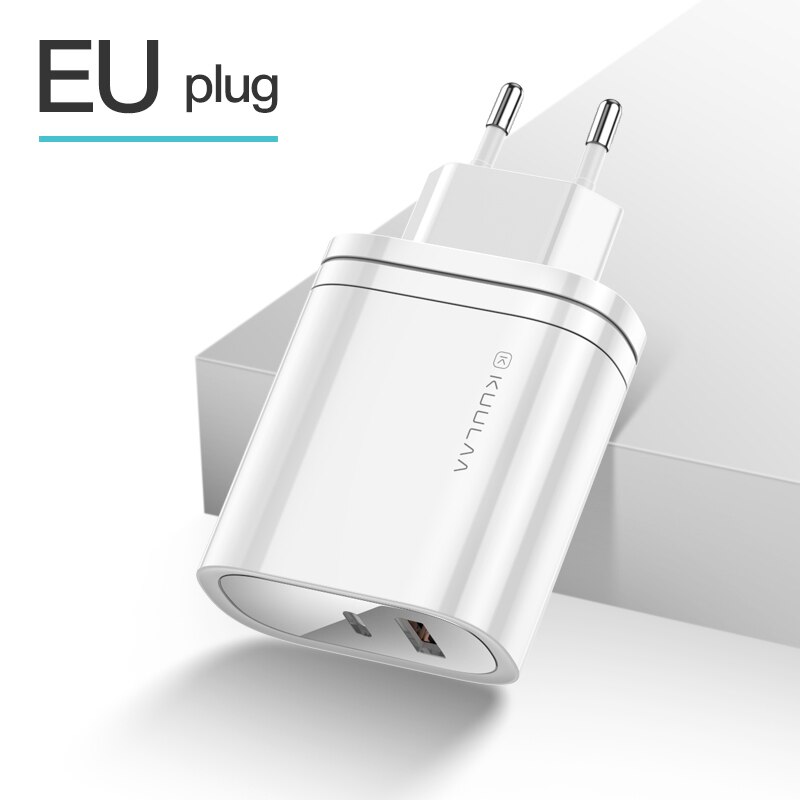 Kuulaa Usb Lader 36W Quick Charge 4.0 Pd 3.0 Usb Type C Snelle Oplader Voor Ipad Pro Draagbare tablet Lader Adapter: White