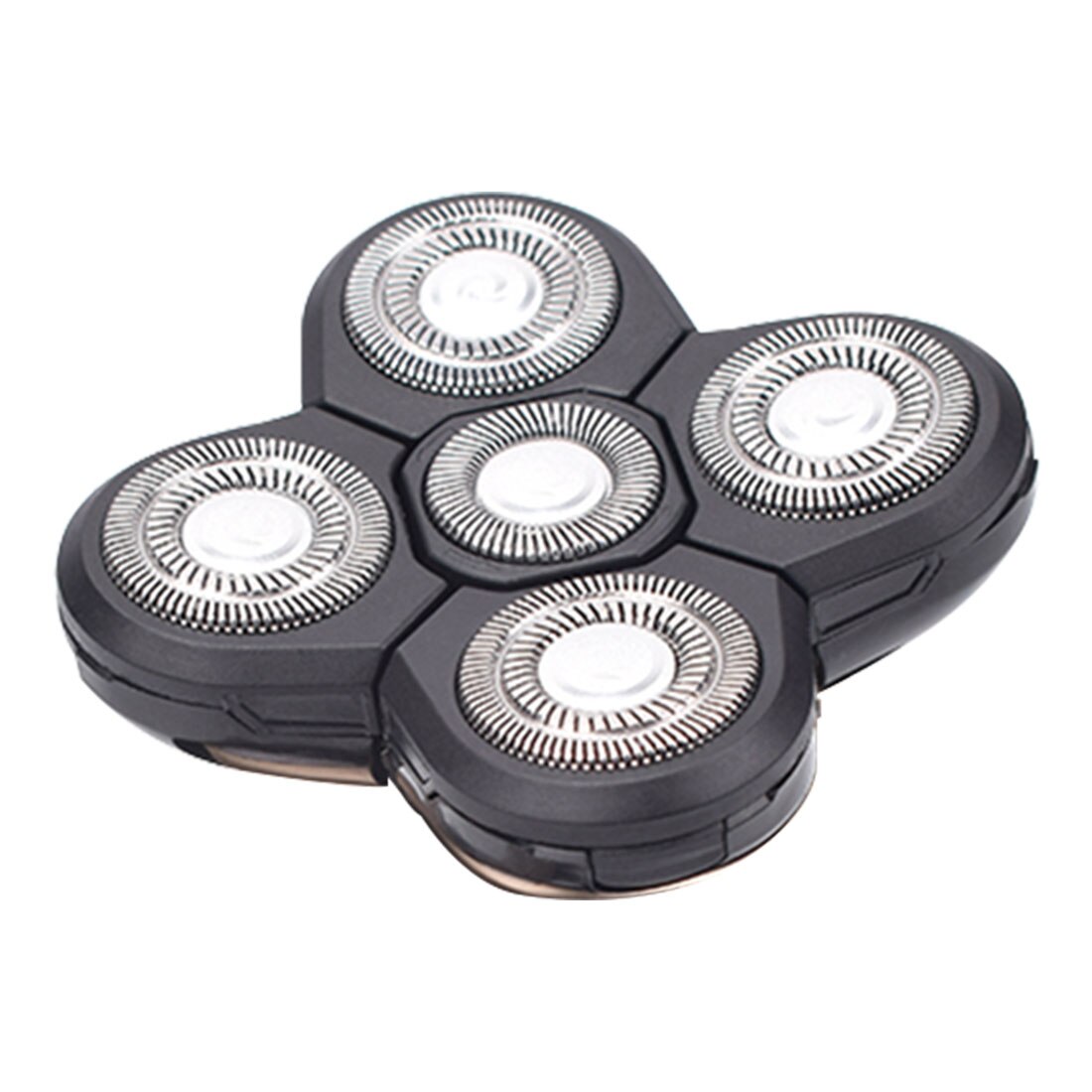 5 in1 4DMen's Rechargeable Bald Head Electric Shaver 5 Floating Heads Beard Nose Ear Hair Trimmer Razor Clipper Facial Brus: One Cutter Head