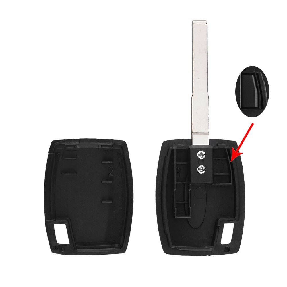 KEYYOU – clé de contact transpondeur ID63 4D63, coque de clé à puce 40/80 bits pour Ford Fiesta Mondeo Focus c-max Galaxy HU101 Blade