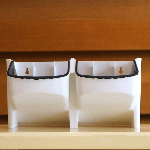 Wall Hanging Garden Planter Flower Pots Vertical Grow Vegetable Garden Room Wall Mount Hanging Box Planting Home Supplies: white-flower pot