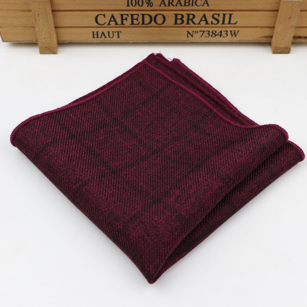 Striped Hankerchief Scarves Vintage Cotton Hankies Plaid Men's Pocket Square Handkerchiefs