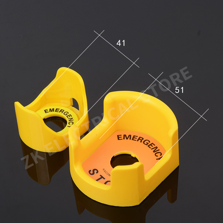 Push button switch protective cover protective cover anti-missing elevator emergency stop 16/22mm accessory round warning ring