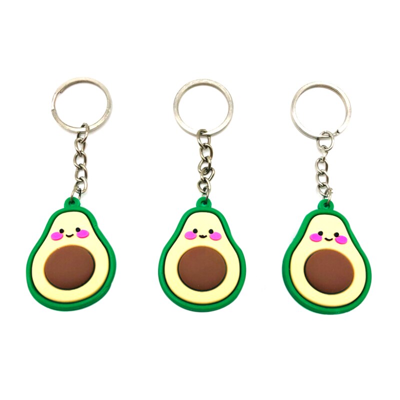 Simulation fruits avocat en forme de porte-clés porte-clés 3D doux avocat porte-clés bijoux fête 2 Styles