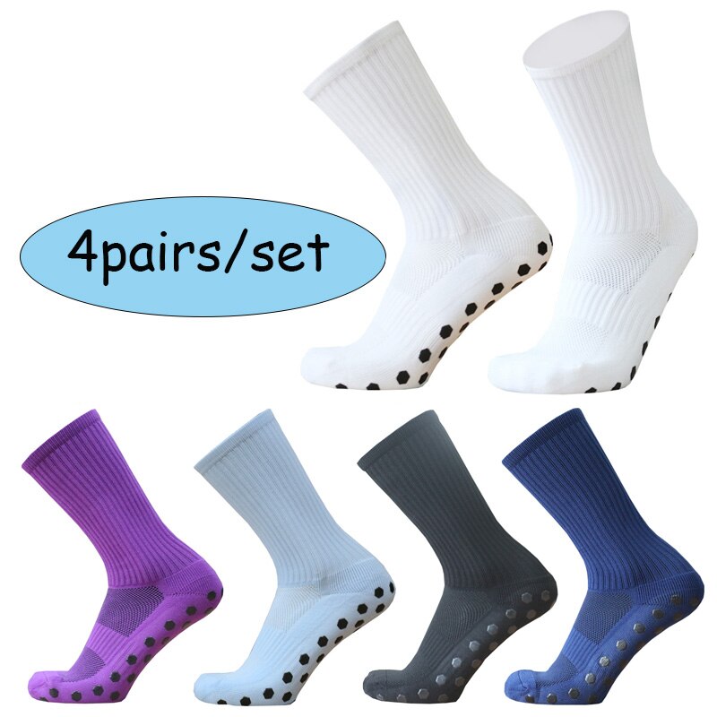 Football Socks Hexagonal Non-slip Silicone Sole Compression and Breathable Football Socks