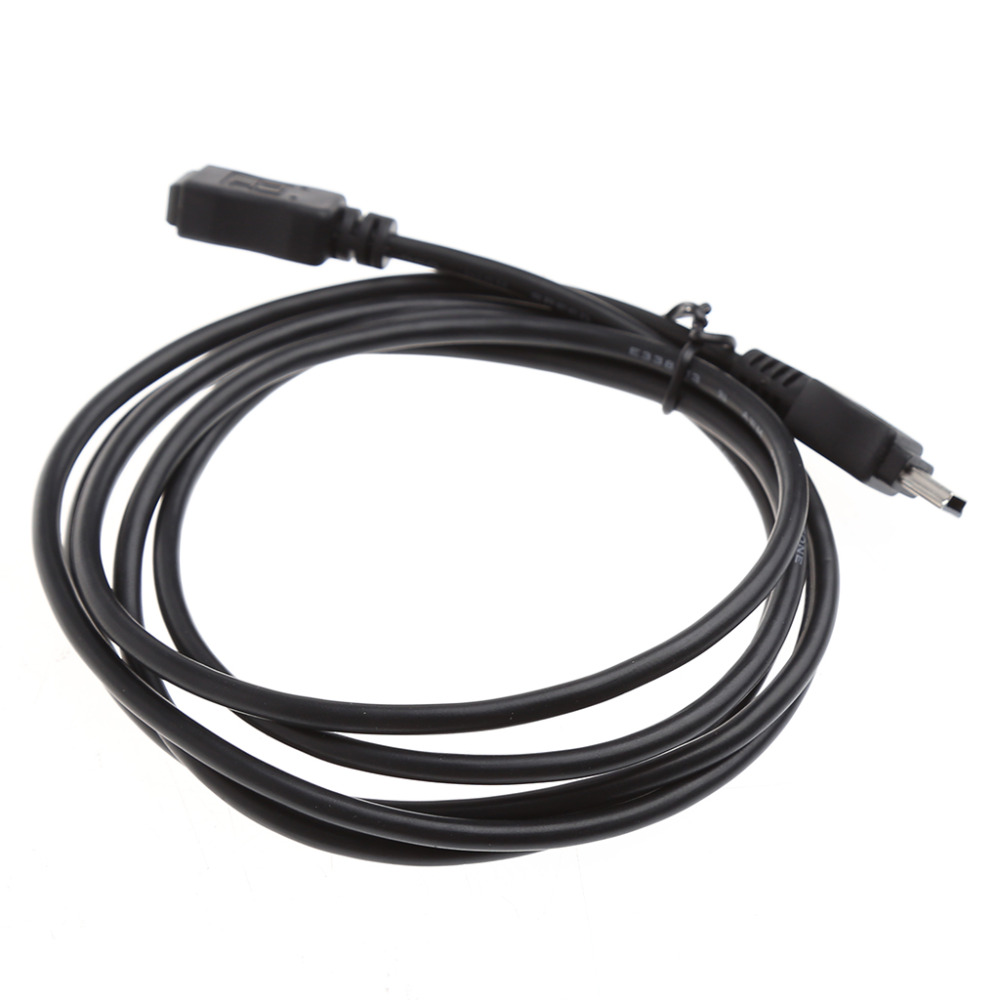 1 stk sort lys adapter kabel 5 fod /1.5m mini usb  b 5 pin han til hun forlænger kabel ledning adapter