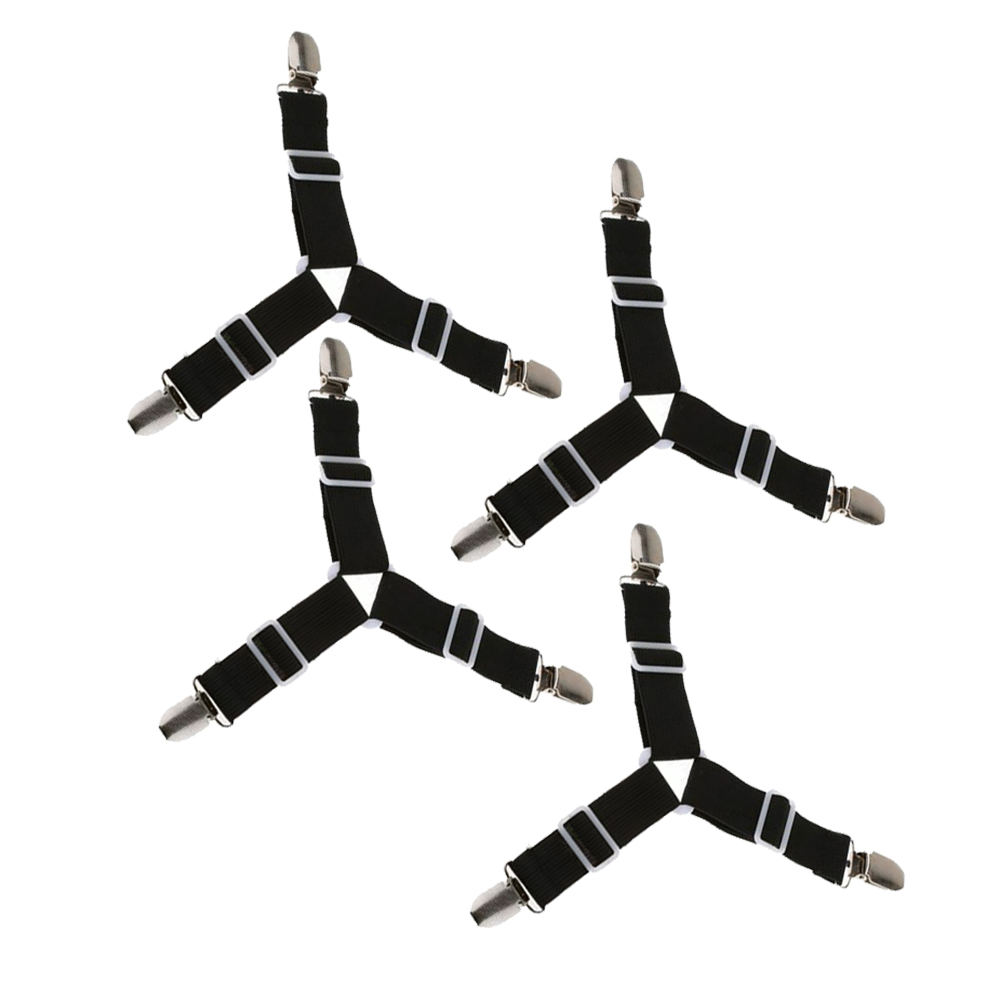4 stücke Einstellbar Bettlaken Clips Abdeckung Greifer Halfter Matratze Bettdecke Decke Verschluss Riemen Befestigung Unterhose-Beständig Gürtel