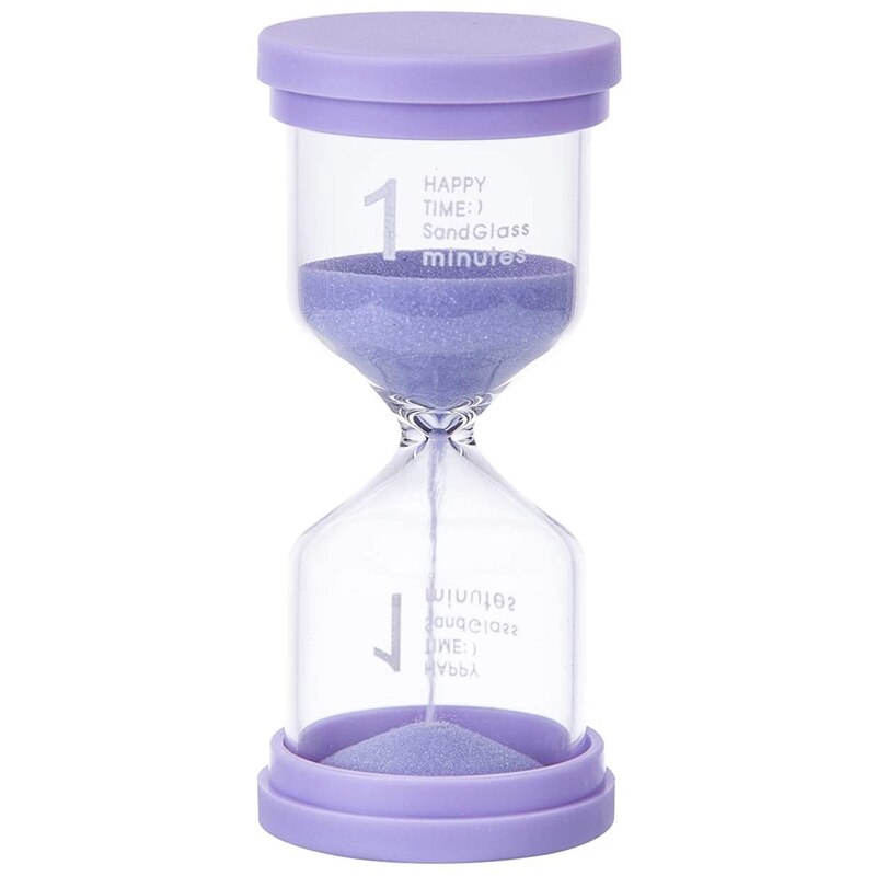 6Pcs Sand Timers for Kids and Classroom - Big Plastic Sand Hour Glass Hourglass Set