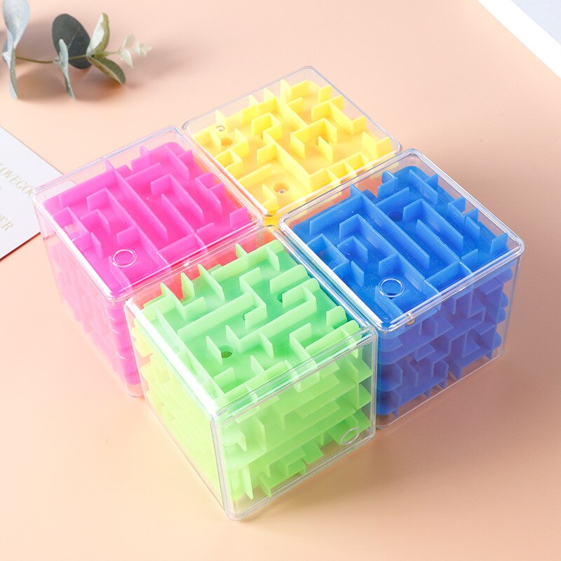 Giocattoli per bambini labirinto 3D perline da passeggio cervello focus puzzle labirinto 3D genitore giocattoli per bambini piccolo cubo all&#39;ingrosso