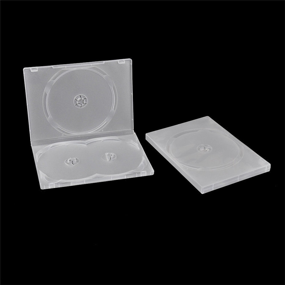 1Pc Clear 3 Disc Houders Dvd Cd Case Movie Box Opslag Houder Cover