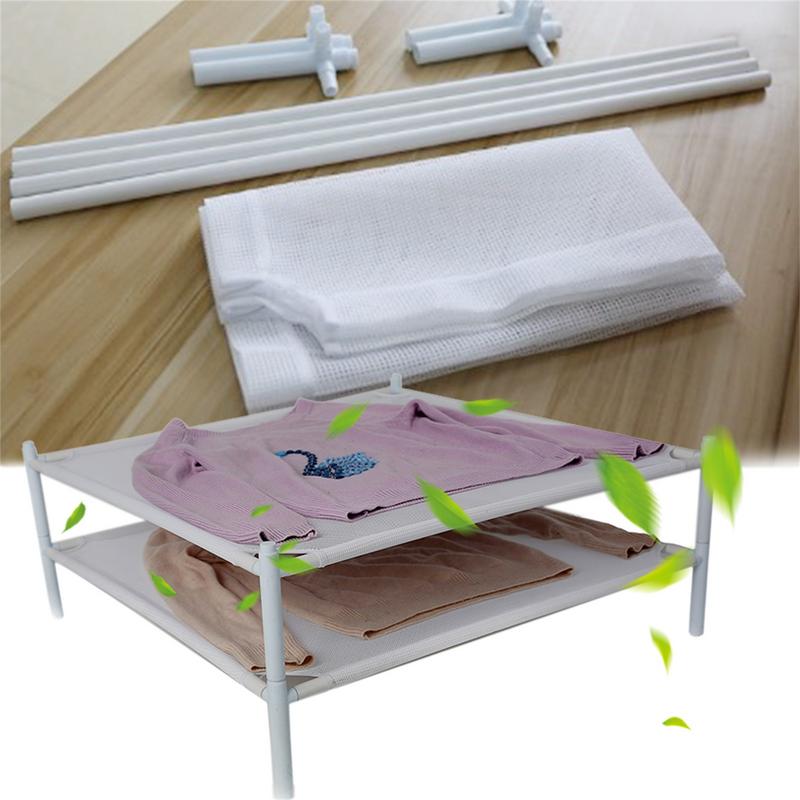 Sweater Drying Rack Stackable Flat Laundry Drying Rack Flower Drying Rack Mesh Surfaces for Indoor and Outdoor Clothes