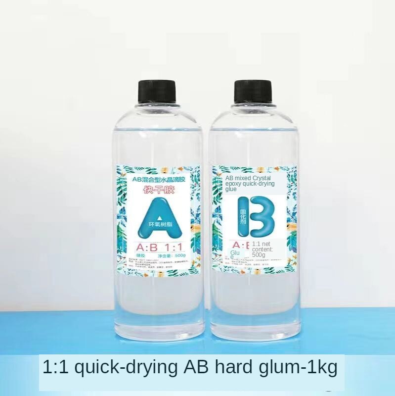 Clear AB Crystal Glue Resin Epoxy High Adhesive 1:1 AB Epoxy Glue For DIY Resin Jewelry Making Accessories 100g/200g/500g/1000g: 3