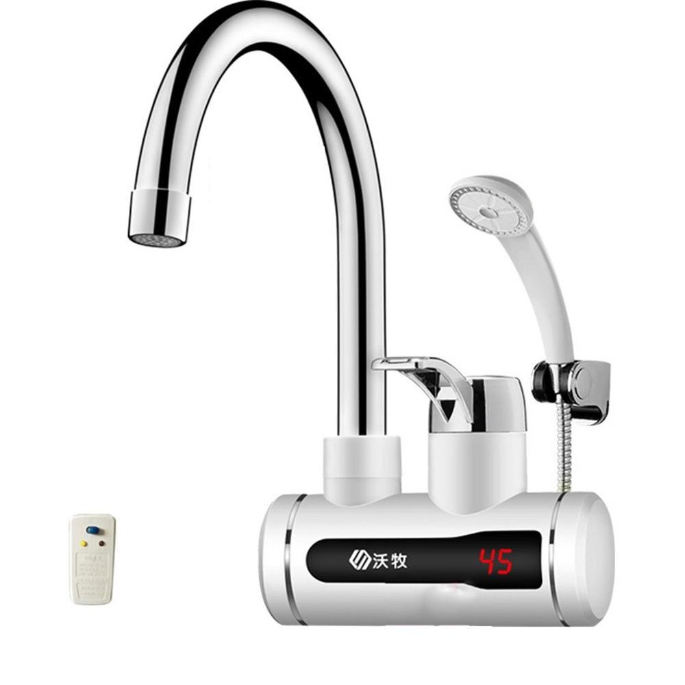 Electric Kitchen Water Heater Tap Instant Water Faucet Heater Cold Heating Faucet Tankless Instantaneous Water Heater