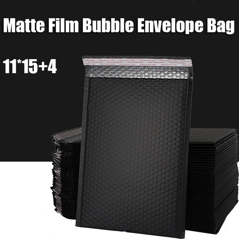 50 Pcs Black Envelope Bubble Bag Mailing Padded Envelopes Packaging Mailer Self Seal Express Bag