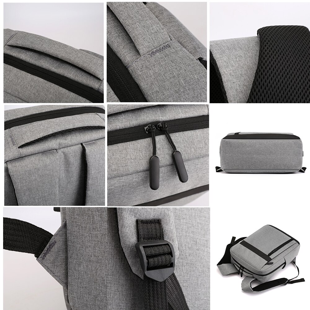 SUUTOOP Men Nylon Laptop Backpack USB Charging Travel Teenagers Schoolbag School Bag Sports Notebook Pack For Male Female Women