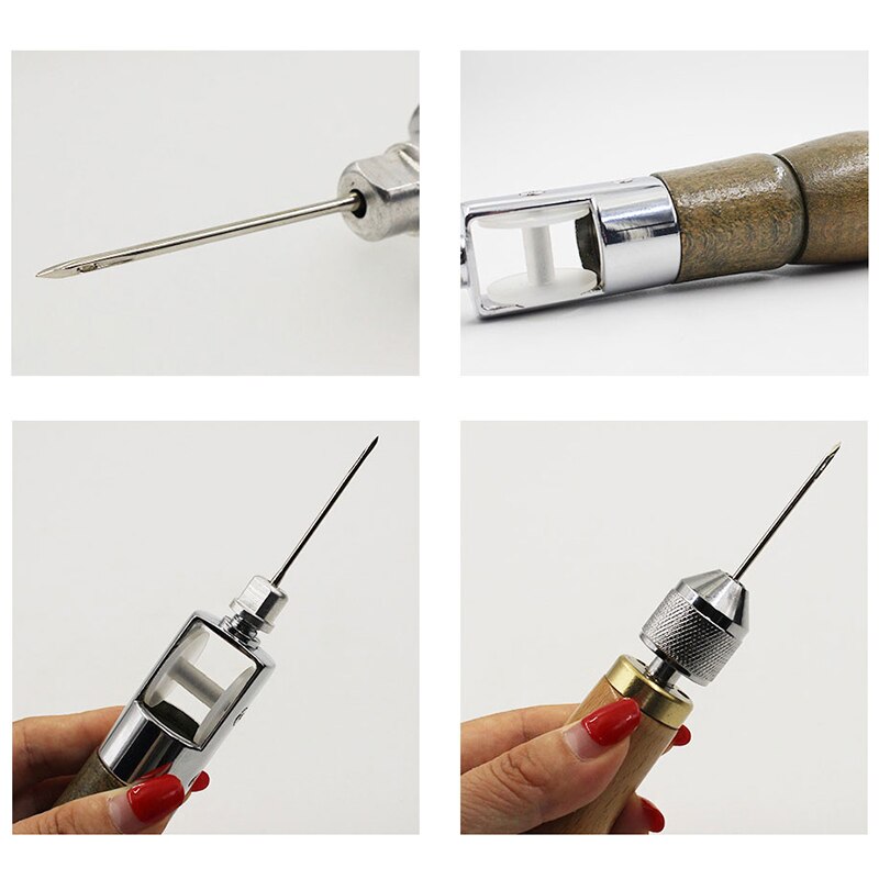 Awl Leather Sewing Tool Leather Craft Edge Stitching Belt Shoemaker Canvas Repair Tool Leather Needle DIY Manual Sewing Machine