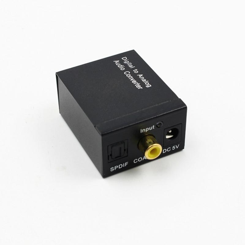 Digitaal Naar Analoog Audio Converter 3.5 Mm Jack 2 * Rca Versterker Decoder Glasvezel Coaxiale Signaal Naar Analoog Dac spdif Stereo