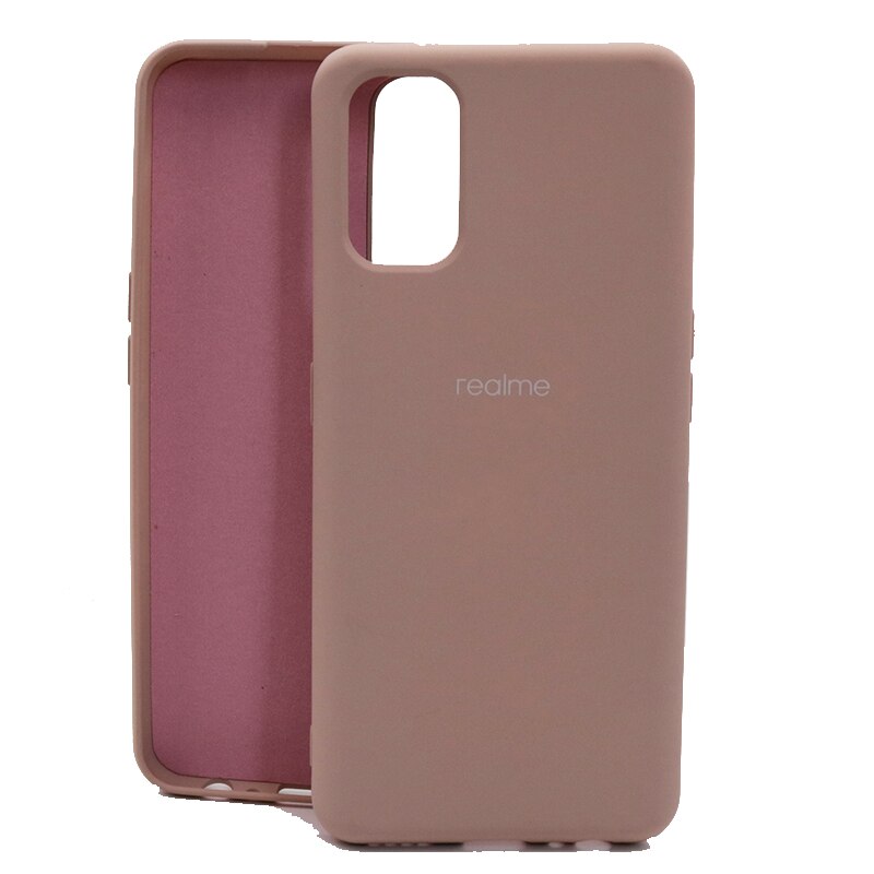 Stoßfeste schutzhülle aus flüssigsilikon für realme 7 Profi, passend für oppo realme 7 Profi, realme 7 und 7 Profi: Realme 7 / Rosa