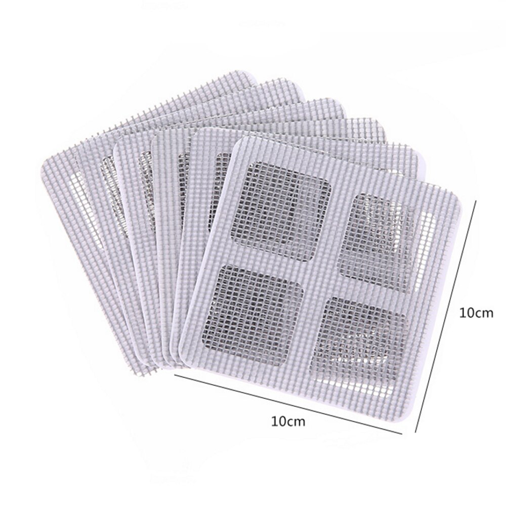 10Pcs Fix Netto Venster Zelfklevende Anti Mosquito Fly Insect Insect Reparatie Screen Wall Patch Stickers Mesh Venster Scherm: Default Title