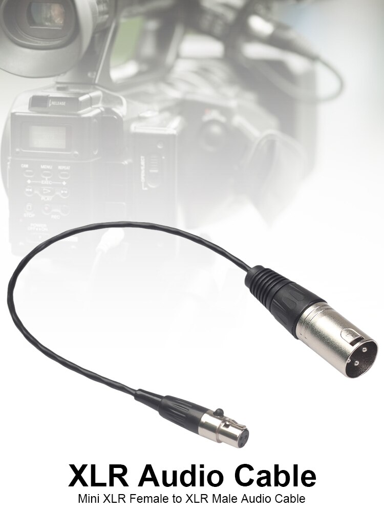 mini xlr female to xlr male audio cable 0.3 m xk101K17-03 usb adapter adapter metal head audio cable