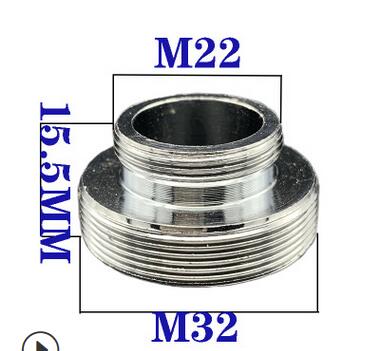 G3/4 G1/2 Brass Faucet Aerator Adapter 16 18 20 22 24mm Kitchen Faucet Fittings Water Purifier Plumbing Accessories: Male 22 to male 32
