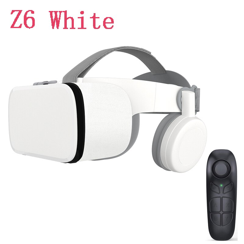 VR BOBO Z6 Glasses Goggles Box Headset Earphone Virtual Reality 3D Helmet Video Bluetooth Movia Controller: Z6W B03