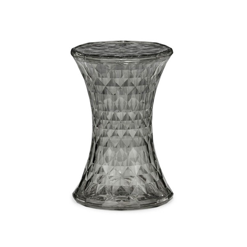 Crystal Transparent Stool For Living Room Can Storage Sundries Shoe Bench Stools Coffee Bar Office Stools Bathroom Round Stool: As picture5