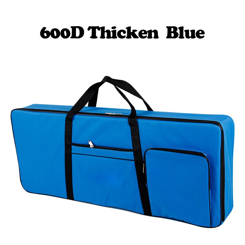 600D Dicker Nylon 61 Schlüssel Tastatur Tasche Instrument Tastatur Tasche Verdicken Wasserdichte Elektronische Klavier Abdeckung fallen Für Elektronische: 600D Blau