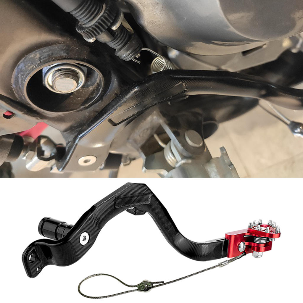 CNC Aluminum Rear Brake Foot Pedal Lever Motorcycle Part Replacements Durable Gear Change Shifter Fit for Honda Crf-300 Crf300L