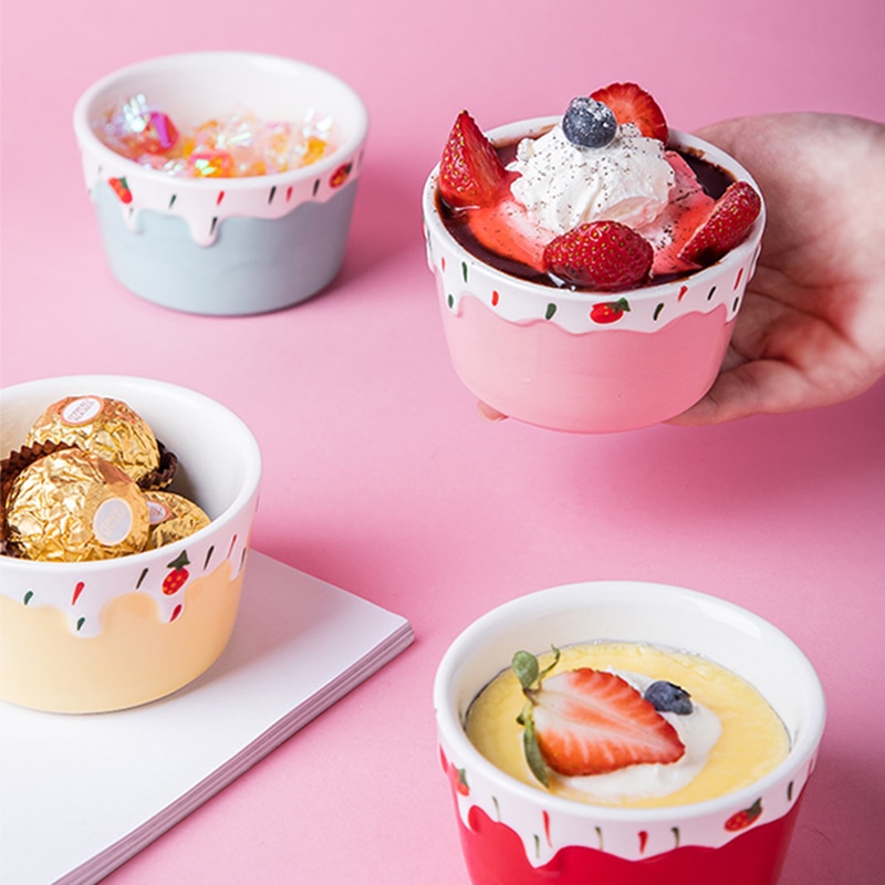 2 stk nordisk kjøkken liten kake pudding form baking mini bakebolle ovn spesielle keramiske høy temperatur resistente apparater