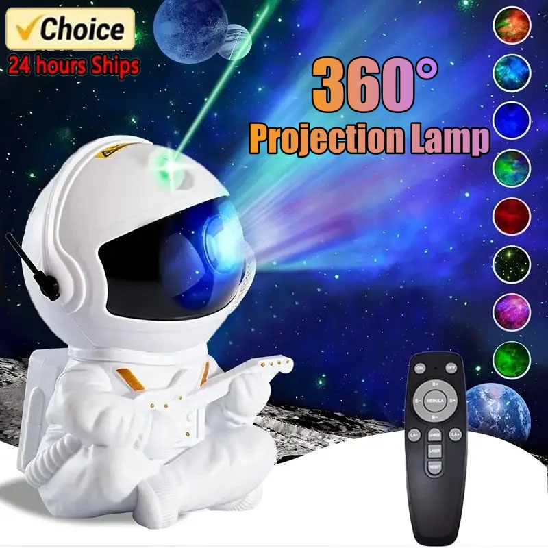 Star Projector Galaxy Night Light Astronaut Space Projector Starry Nebula Ceiling LED Lamp for Bedroom Home Decorative kids