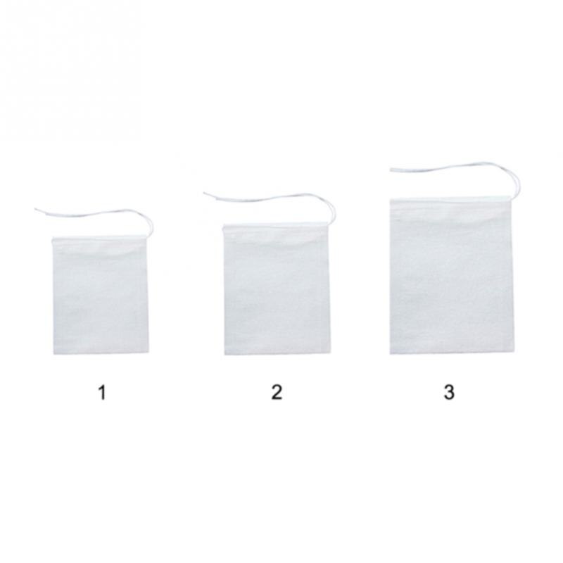 Theezakjes 100 Stks/partij 7x9 cm/8x12 cm Lege Theezakjes Met String Heal Seal Filter papier voor Kruid Losse Thee Bolsas de te