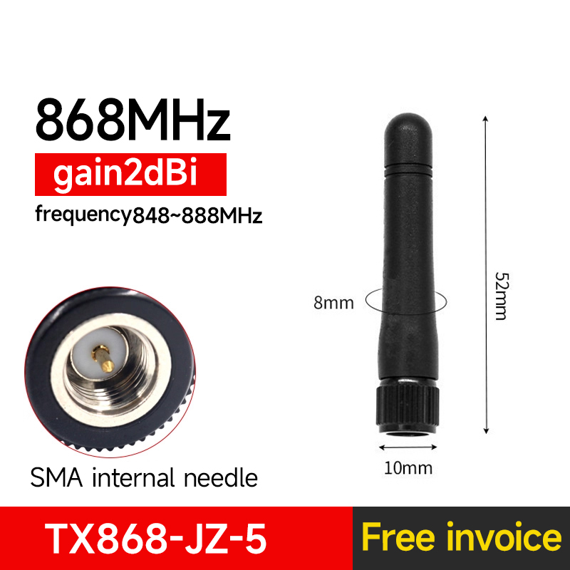 868- mhz-antennenserie, cdebyte-glasfaserantenne, 2-8- dbi-gummiantenne, saugnapfantenne, n-stecker, wasserdicht, lora/lorawan: Blau