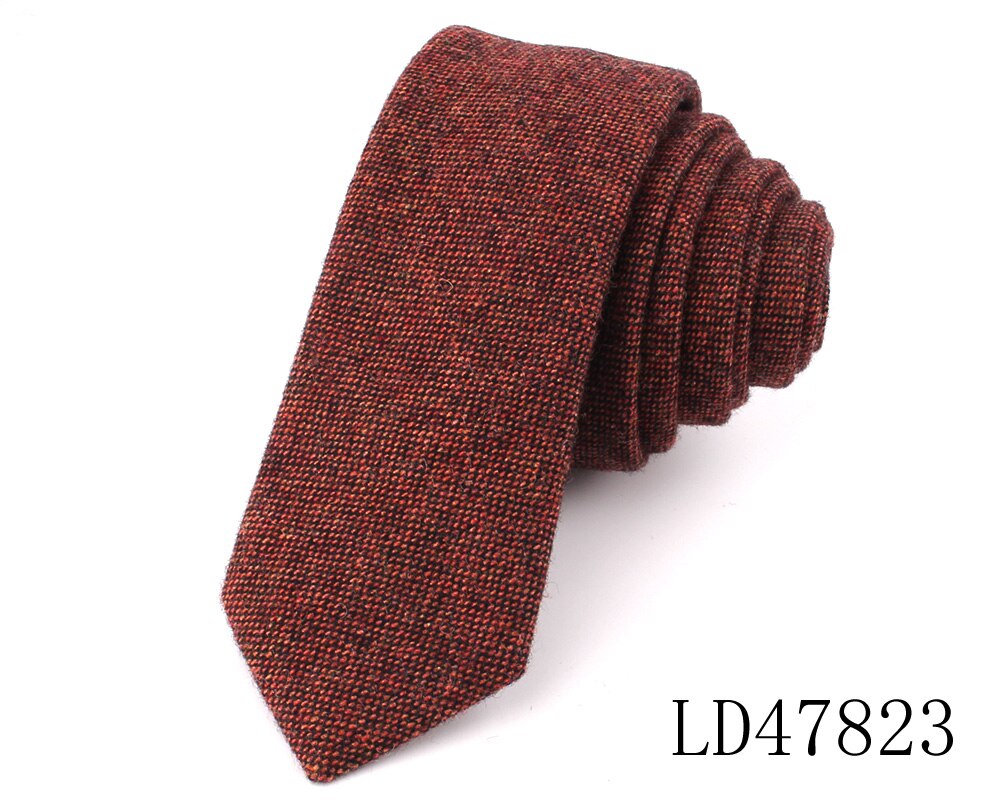 Skinny lana corbatas para los hombres de las mujeres de boda para el novio de lana lazos niño niñas ajustada a cuadros corbata Gravata de boda corbata: LD47823