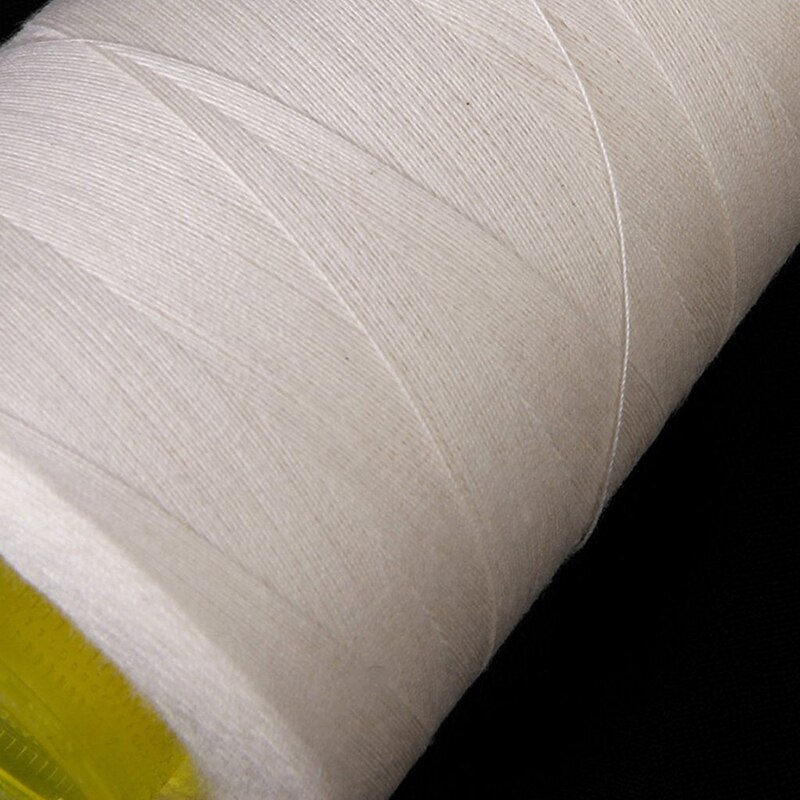 Unbleached cotton sewing thread for sewing machine (white)