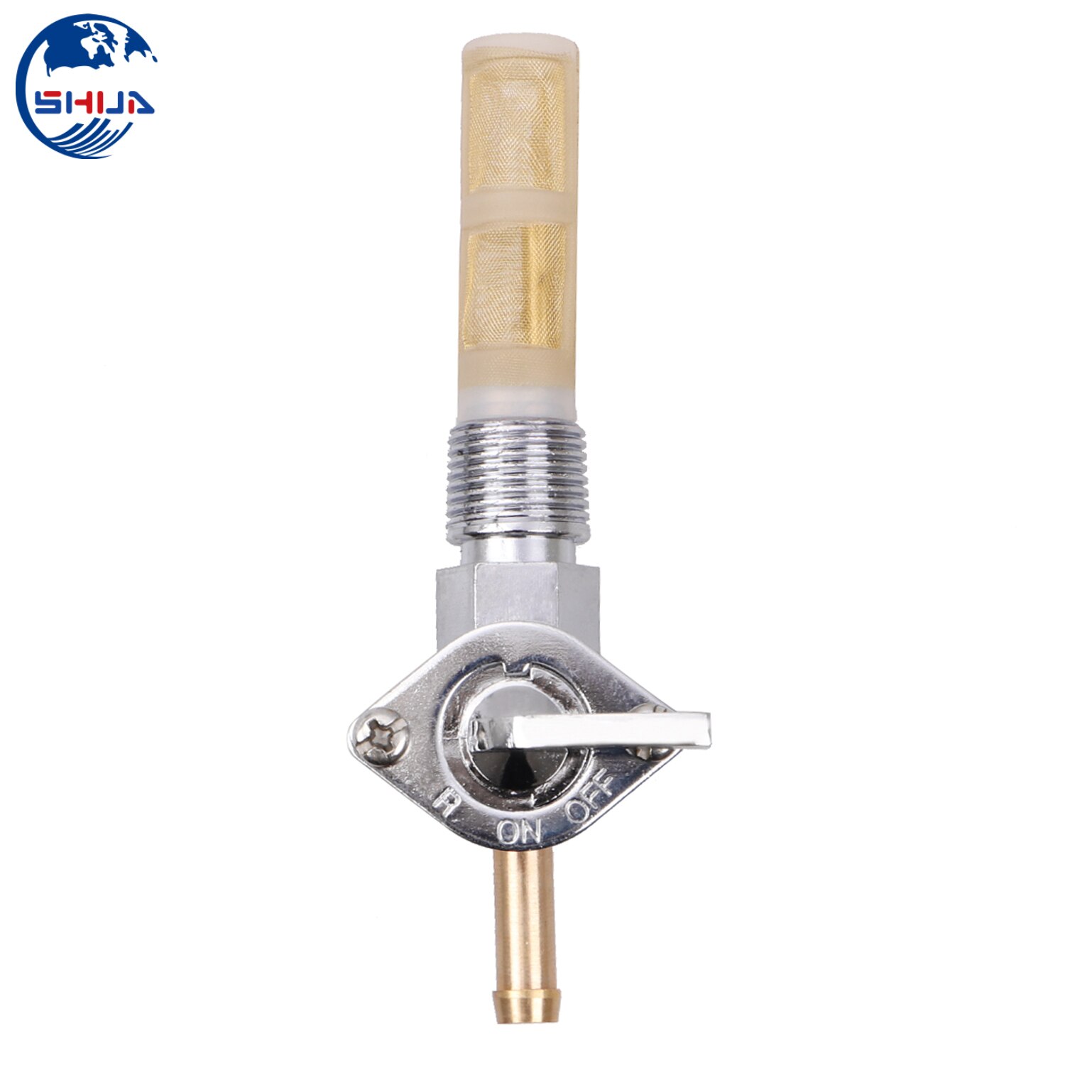 1x Fuel Switch Valve Petcock 3/8" NPT Gas Tank Straight Oulet For Harley Electra Super Glide Sportster Pre-74 Motorcycle