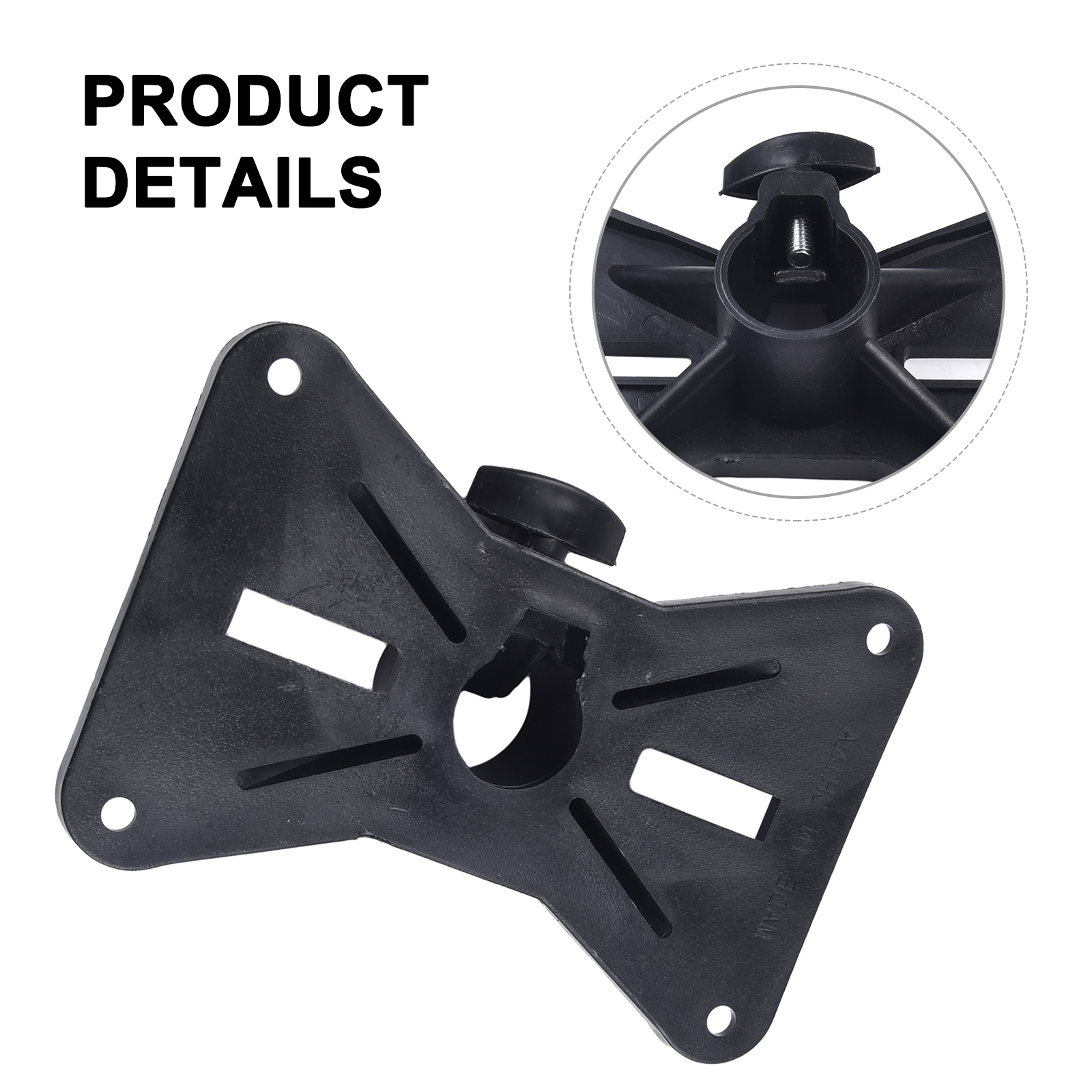 Trépied à montage en plastique, support de haut-parleur, capuchon supérieur, adaptateur de rotatif, capuchon supérieur pour équipement Audio de haut-parleur DJPA