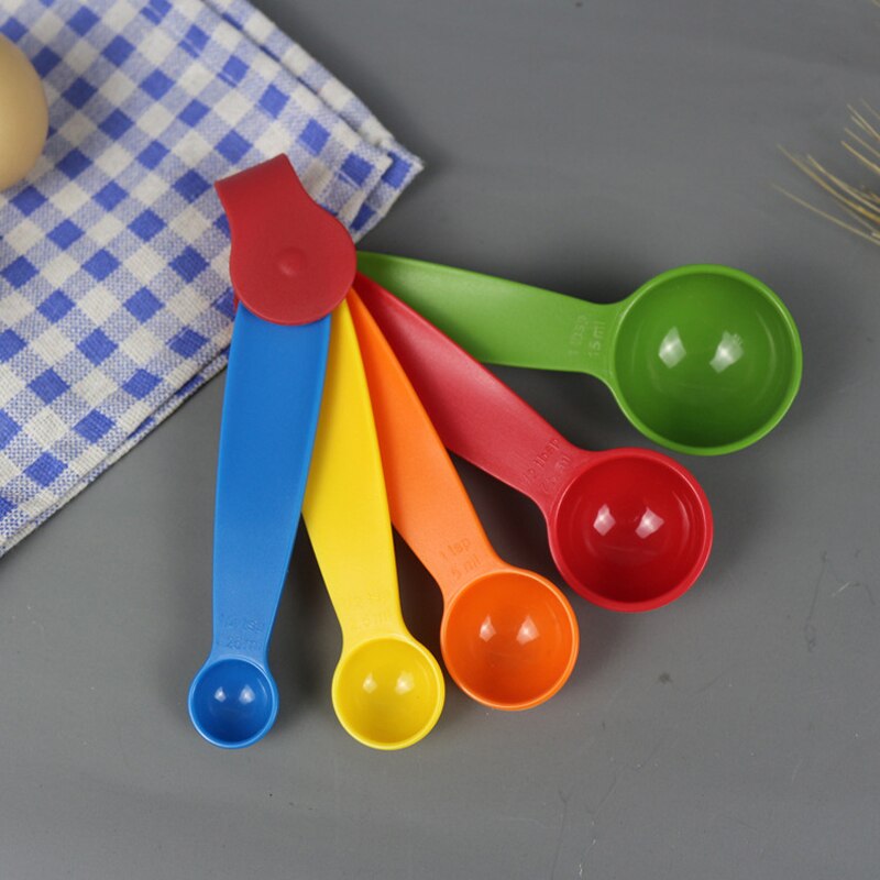 10 Stks/set Maatlepels Keuken Bakken Tools Meten Lepel Keuken Maatlepels Suiker Taart Bakken Cup Nuttig: 5Pcs a set