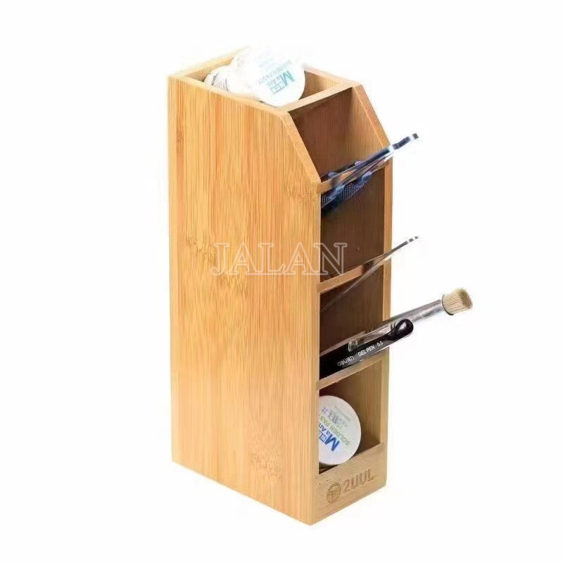 Boîte De Rangement Tournevis Rotatif 360° - 10 Trous, Alliage Aluminium Pour Outils, Ciseaux, Pinceaux, Couture